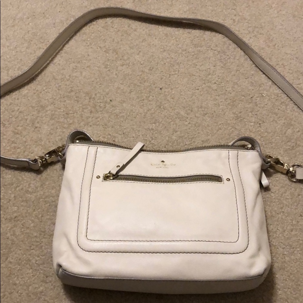 Kate Spade Off White Leather Handbag Purse